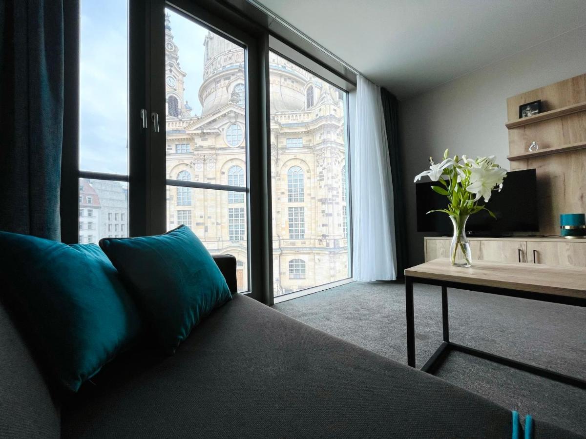 Einzigartiges Panoramaapartment An Der Frauenkirche Dresden Buitenkant foto